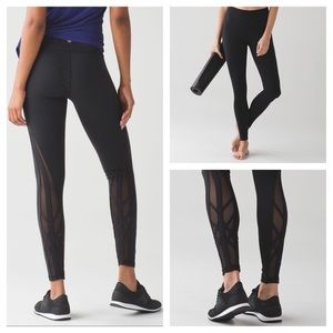 Lululemon black mesh leggings